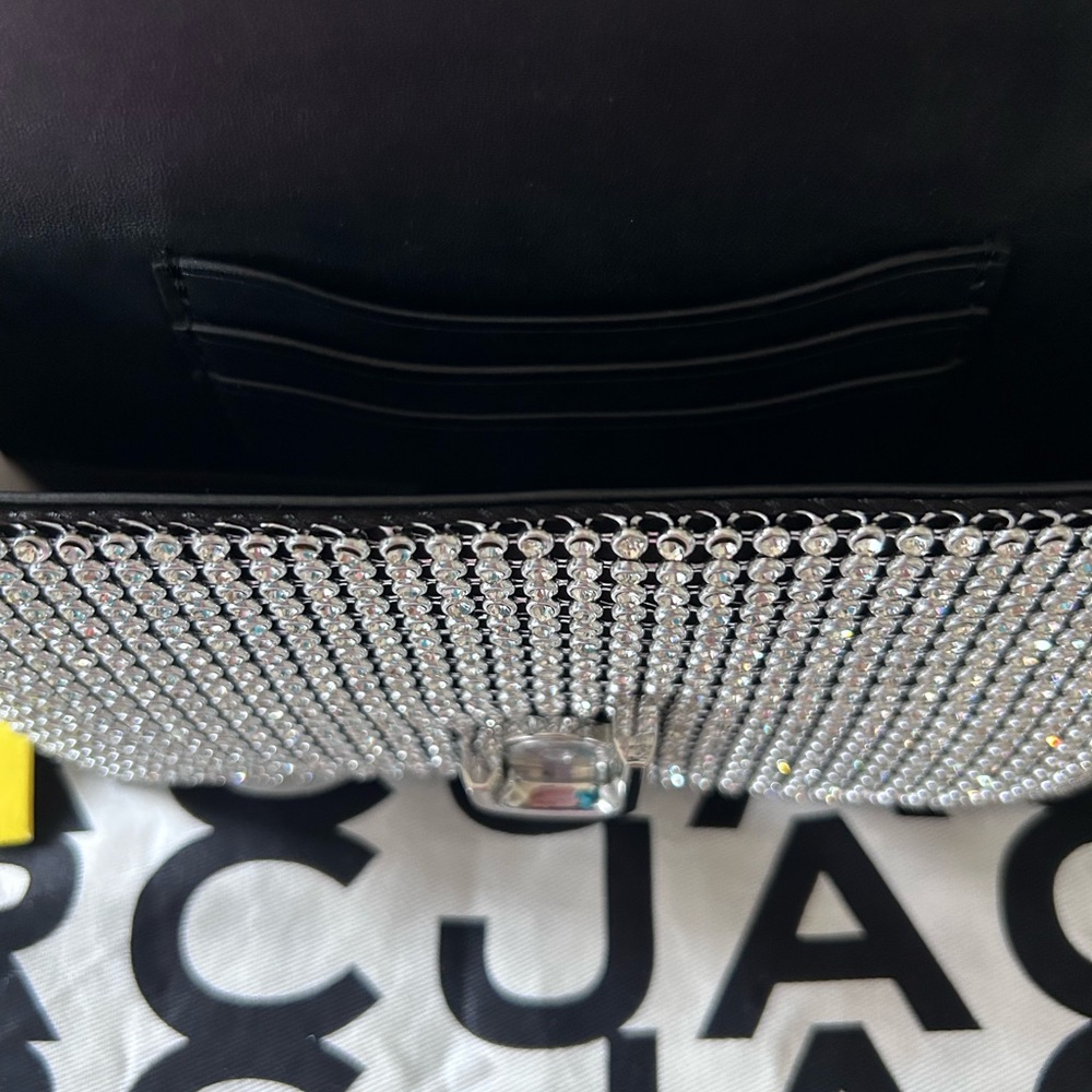 NWT MARC JACOBS The Rhinestone J Marc Crystal Embellished Shoulder Bag - Picture 10 of 17